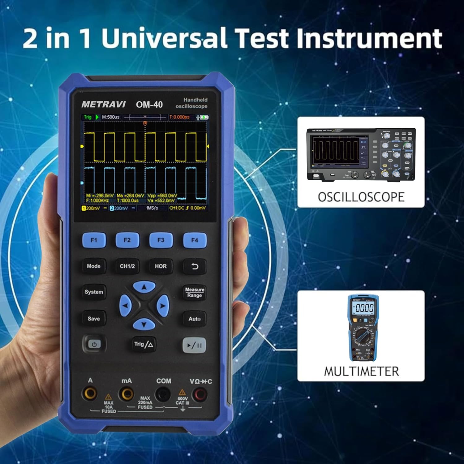 Metravi OM-40 Handheld Oscilloscope