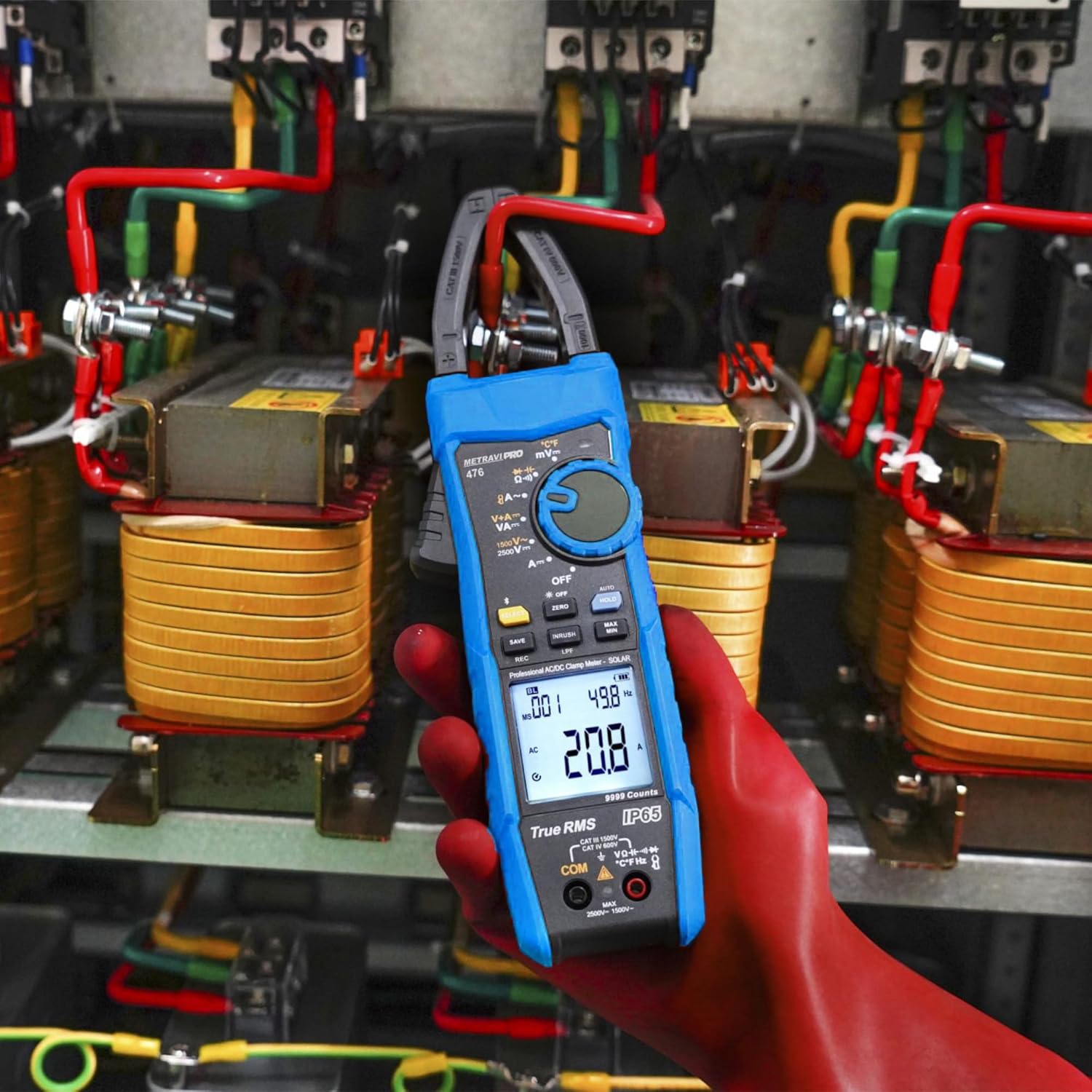 Metravi PRO 476 T-RMS AC/DC Clamp Meter