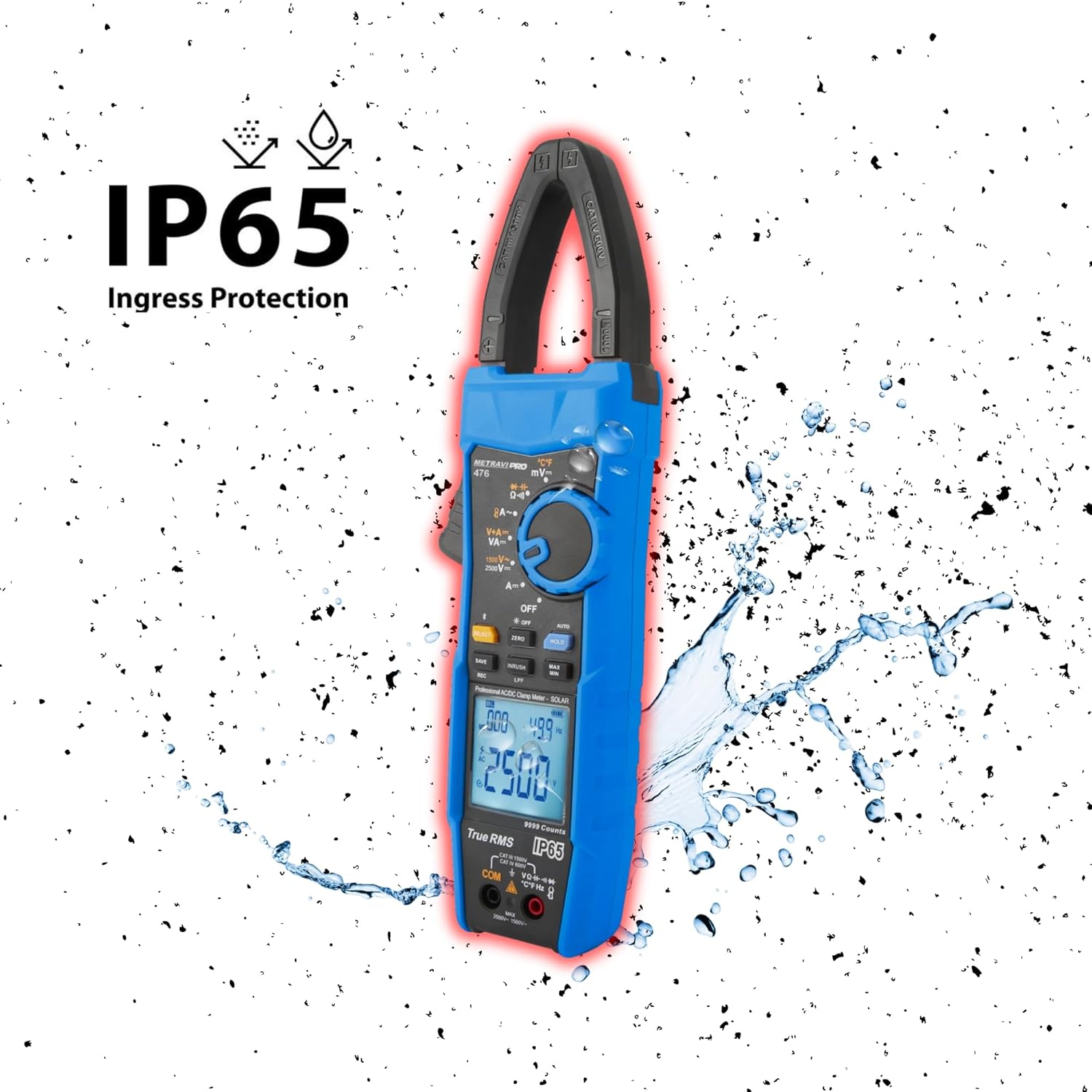 Metravi PRO 476 T-RMS AC/DC Clamp Meter