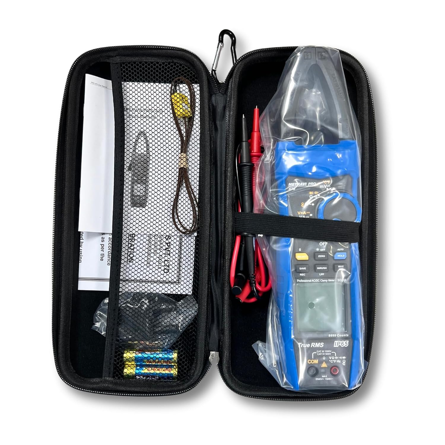 Metravi PRO 476 T-RMS AC/DC Clamp Meter