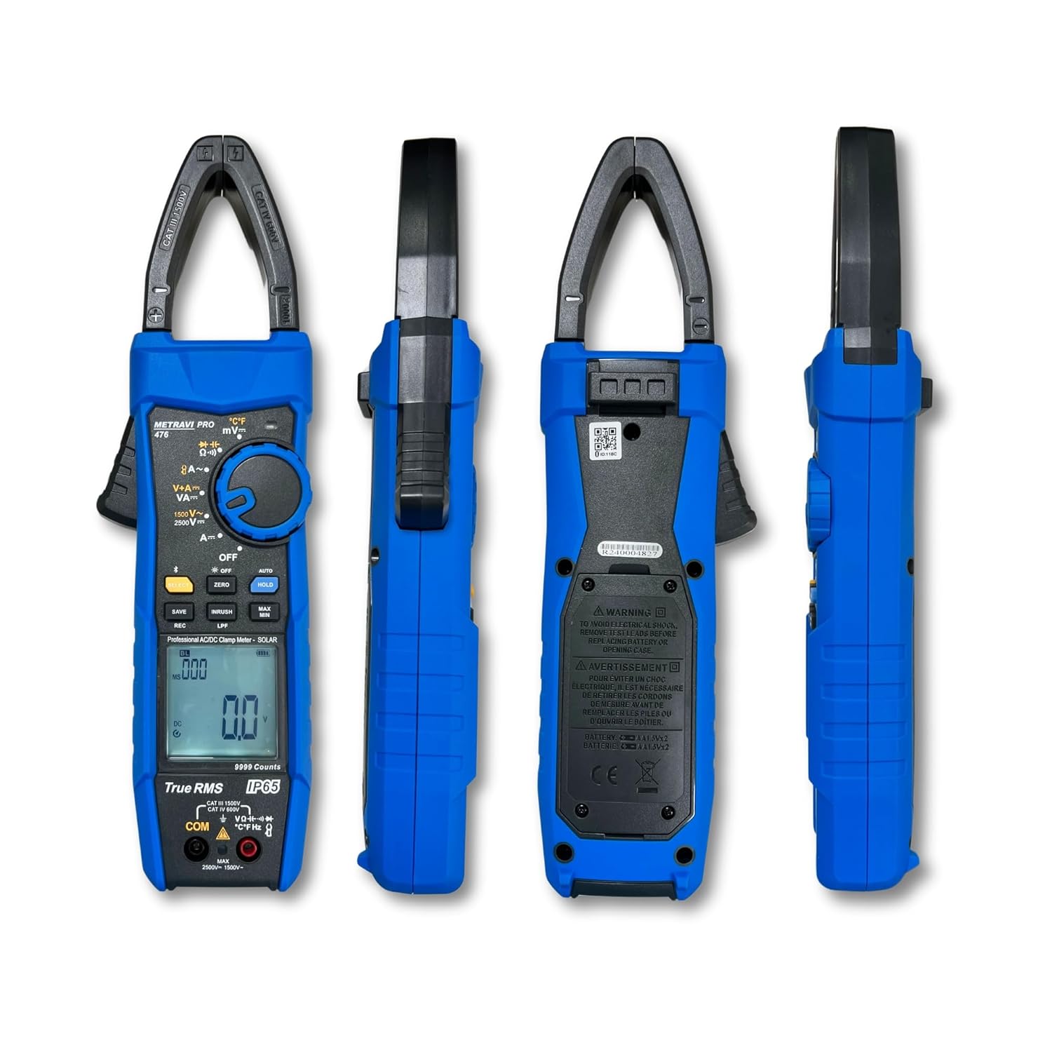 Metravi PRO 476 T-RMS AC/DC Clamp Meter