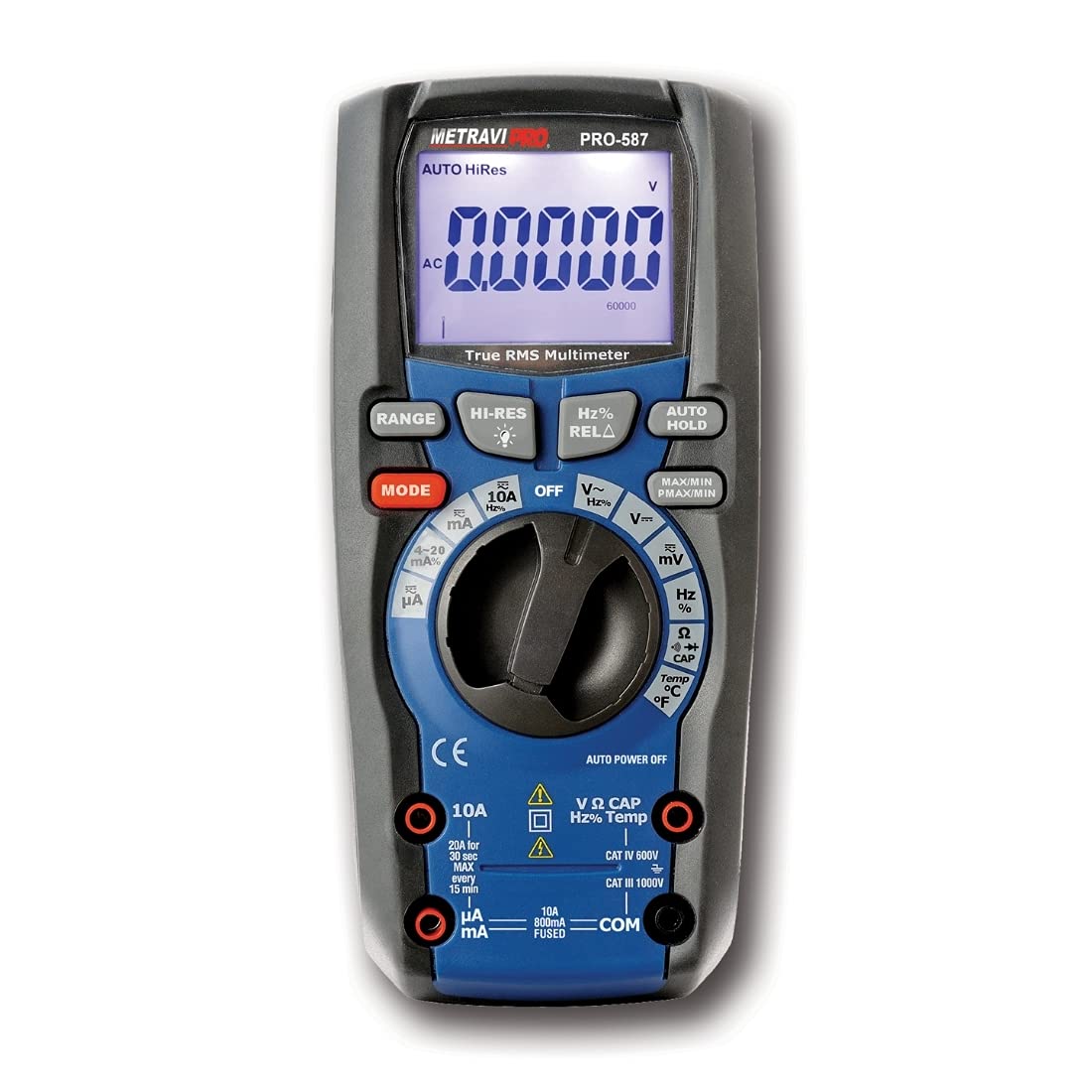 Metravi PRO 587 Digital TRMS Professional & Industrial 6000 counts Multimeter