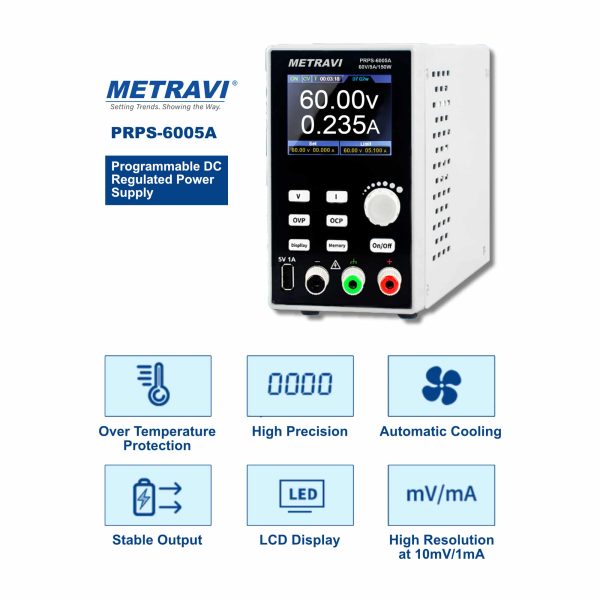Metravi PRPS-6005A Programmable DC Regulated Power Supply