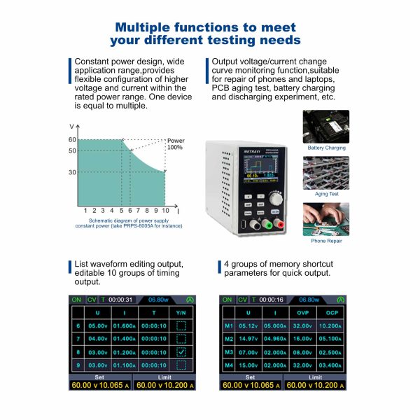 Metravi PRPS-6005A Programmable DC Regulated Power Supply