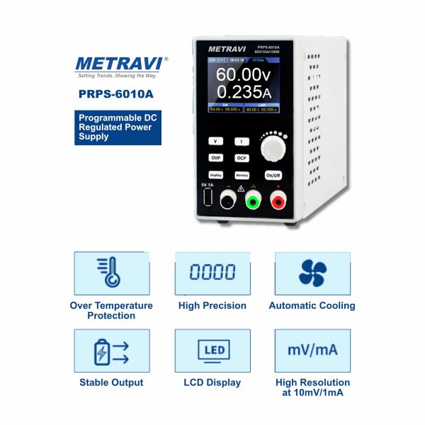 Metravi PRPS-6010A Programmable DC Regulated Power Supply