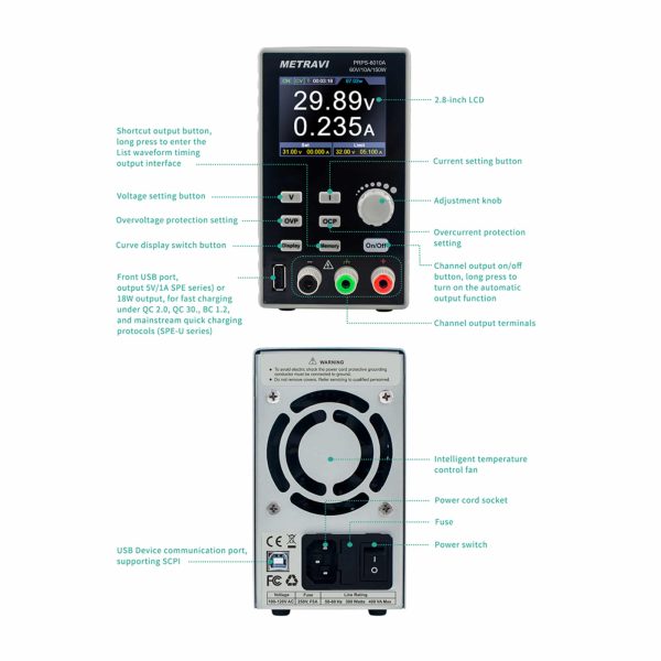 Metravi PRPS-6010A Programmable DC Regulated Power Supply