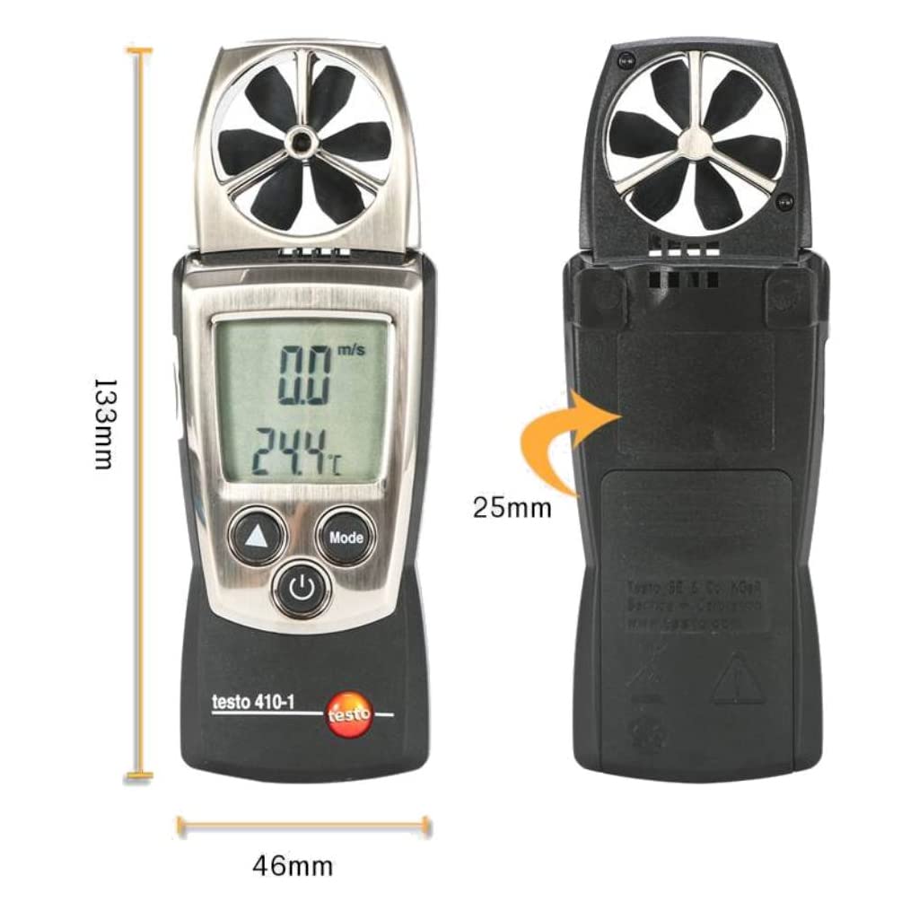 Testo 410-1 - Pocket-sized vane anemometer