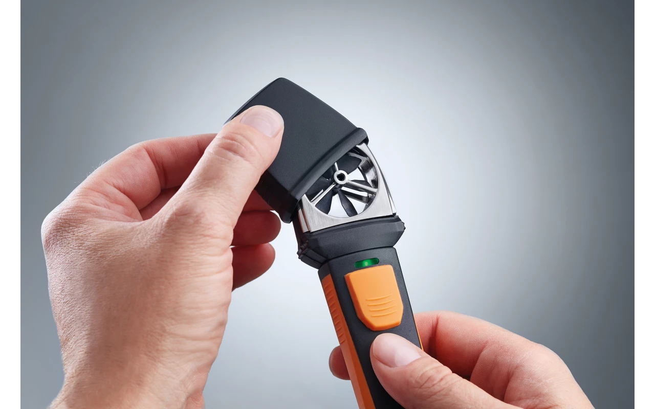 Testo 410i - vane anemometer with smartphone operation