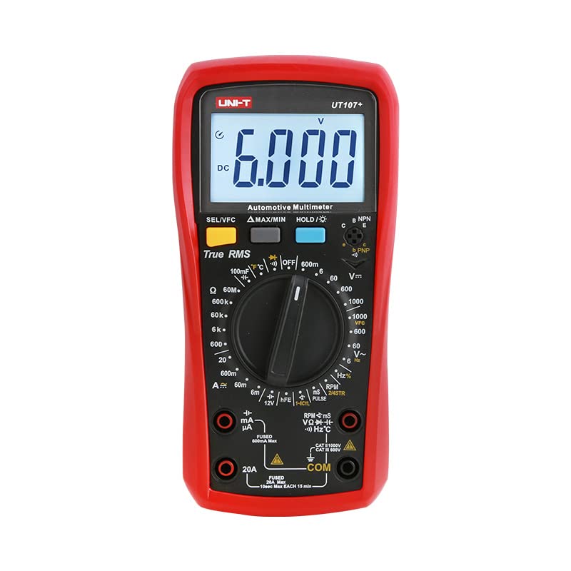UNI-T UT107+ Automotive Multimeter with RPM Measurement