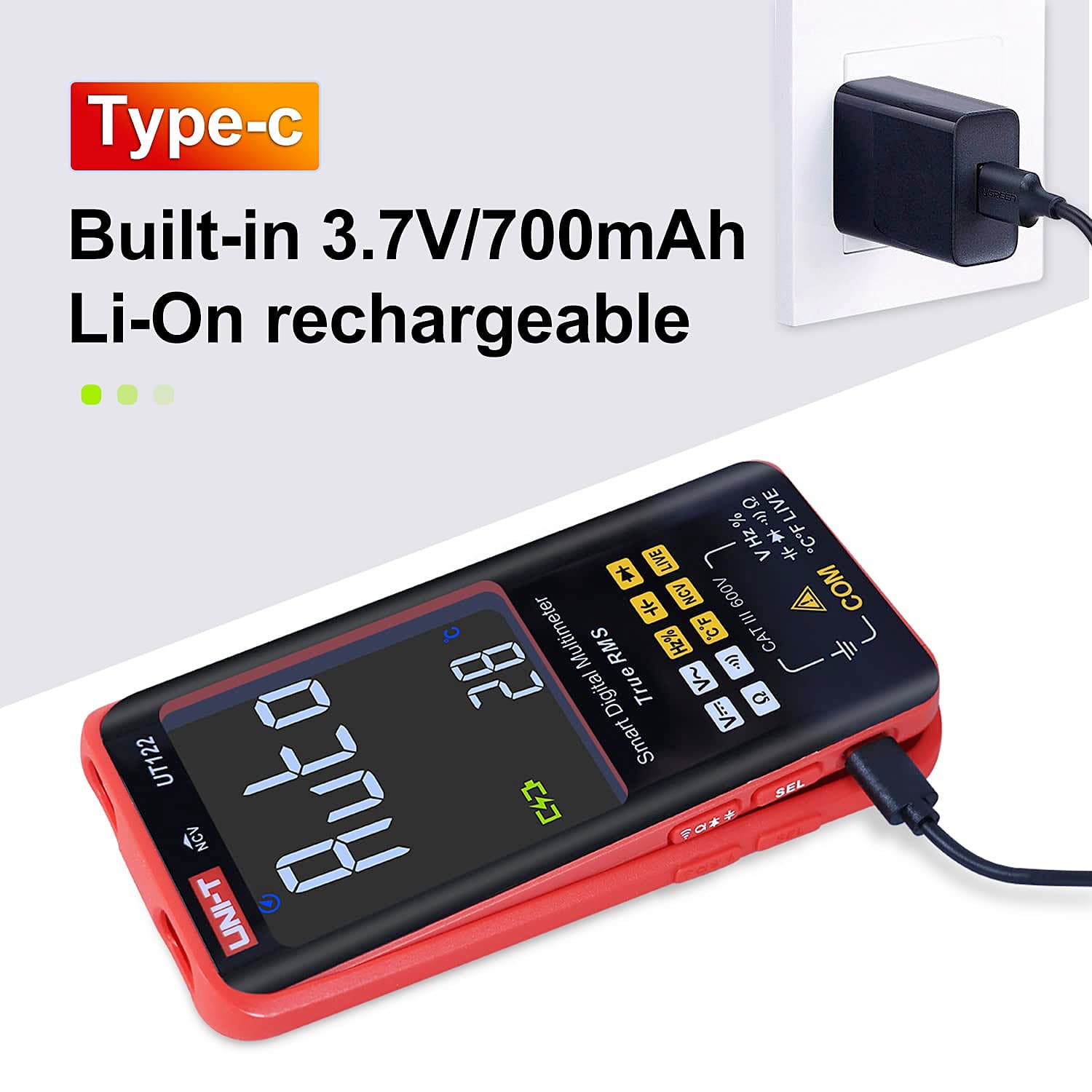 UNI-T UT122 6199 Count True RMS Smart Digital Multimeter