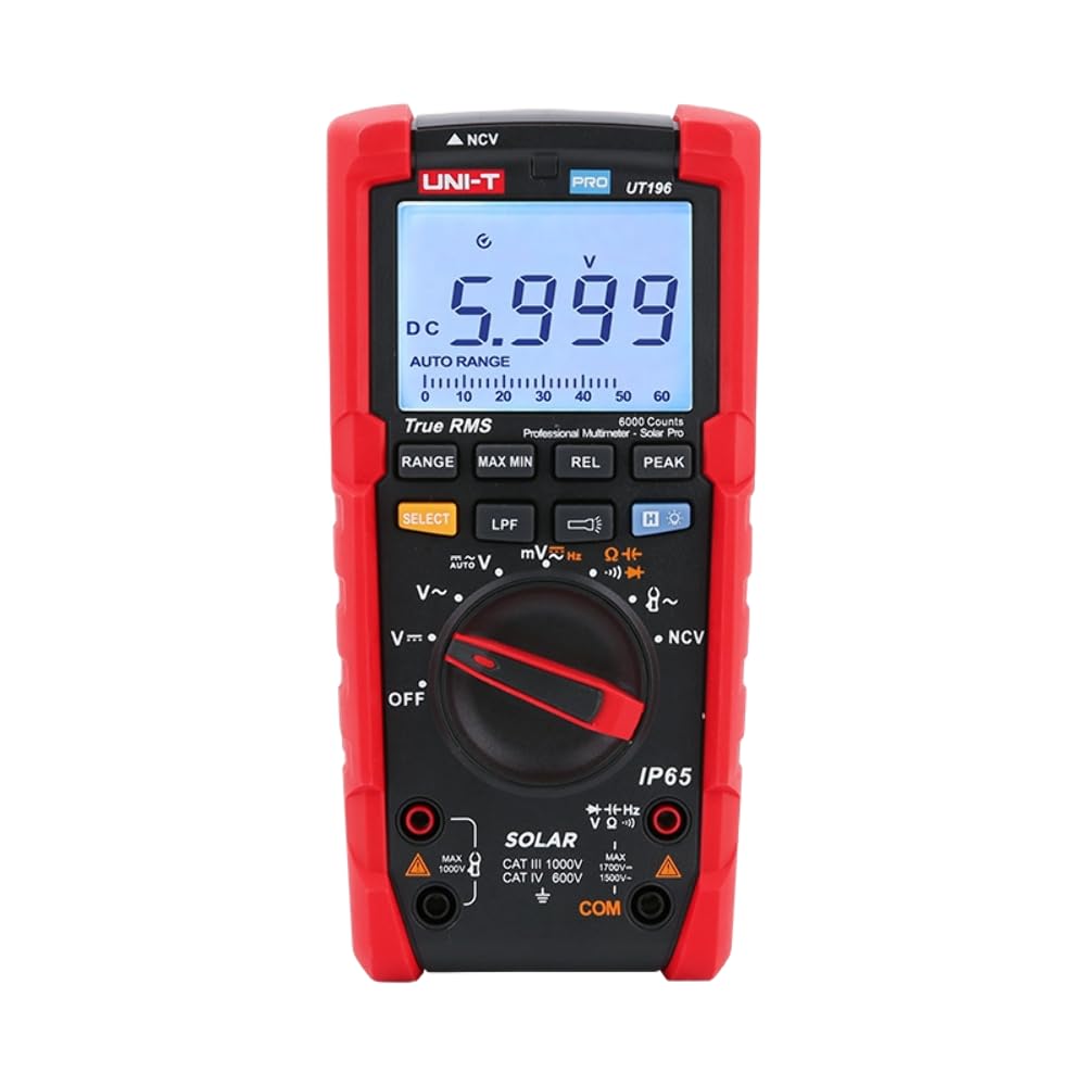 UNI-T UT196 True RMS Solar Digital multimeter for Solar Power