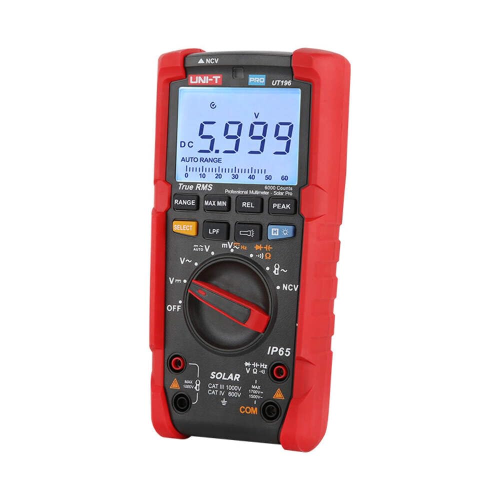UNI-T UT196 True RMS Solar Digital multimeter for Solar Power