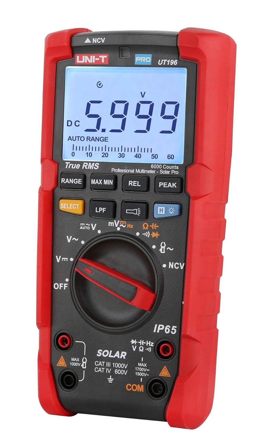 UNI-T UT196 True RMS Solar Digital multimeter for Solar Power