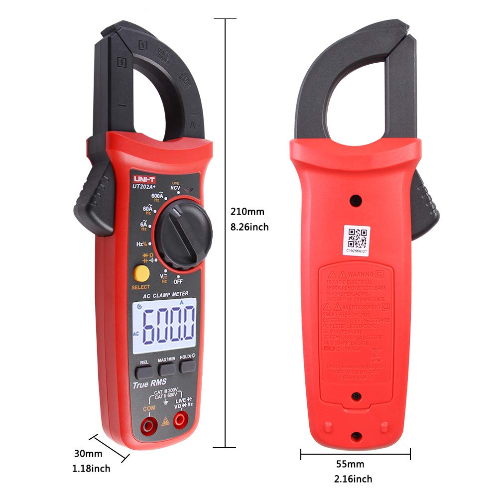 UNI-T UT202A+ Digital Clamp Meter