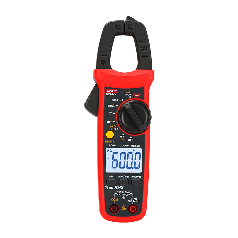 UNI-T UT204+ 600A AC DC Digital Clamp Meter with Resistance and Capacitance