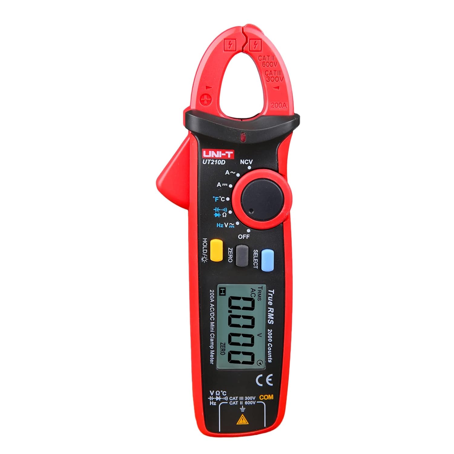 UNI-T UT210D Mini Clamp Meter- 200A AC/DC Clamp Meter