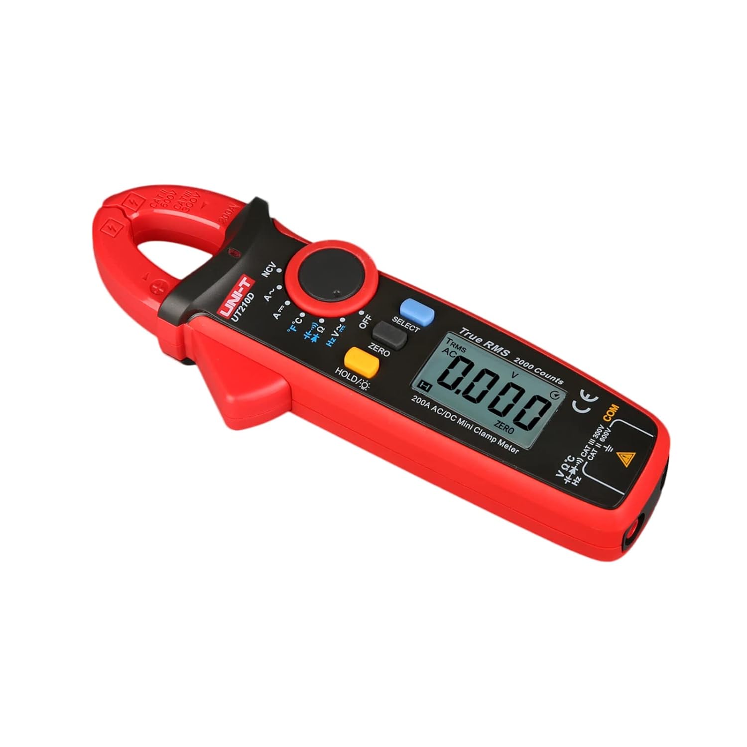 UNI-T UT210D Mini Clamp Meter- 200A AC/DC Clamp Meter