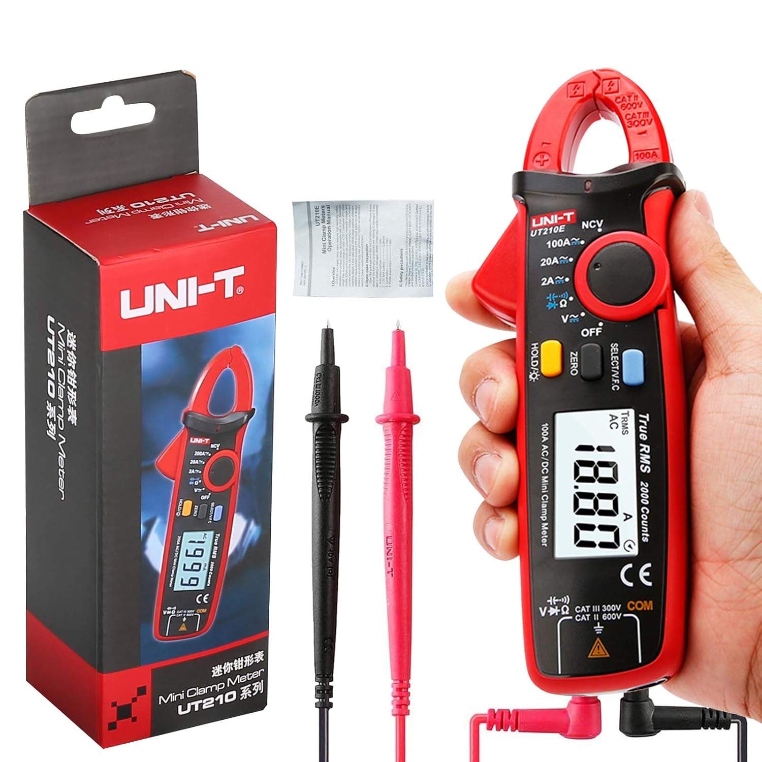UNI-T UT210E Mini Clamp Meters