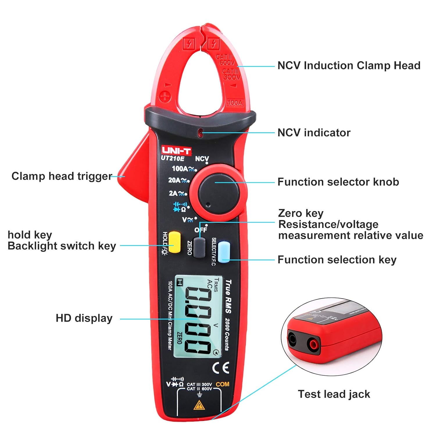 UNI-T UT210E Mini Clamp Meters