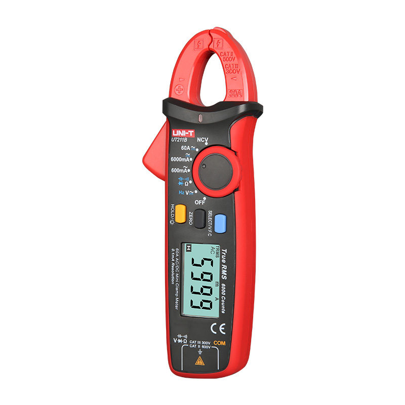 UNI-T UT211B 60A TRMS Mini AC/DC Clamp Meter