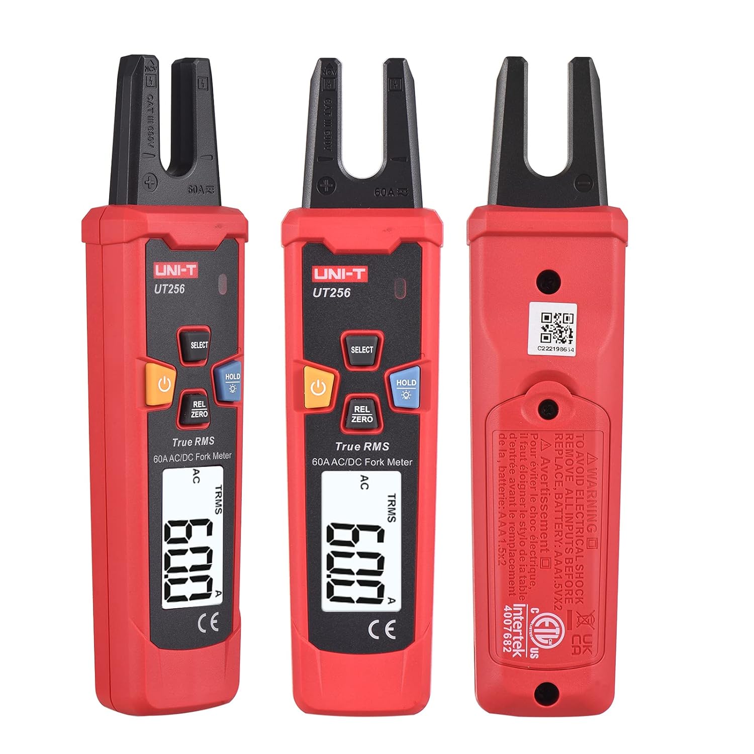 UNI-T UT256 60A AC/DC Fork Meter