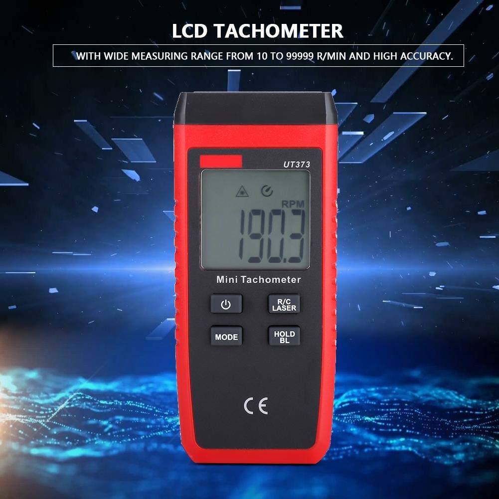 UNI-T UT373 Mini Non- Digital LCD Tachometer RPM Tach Speed Meter