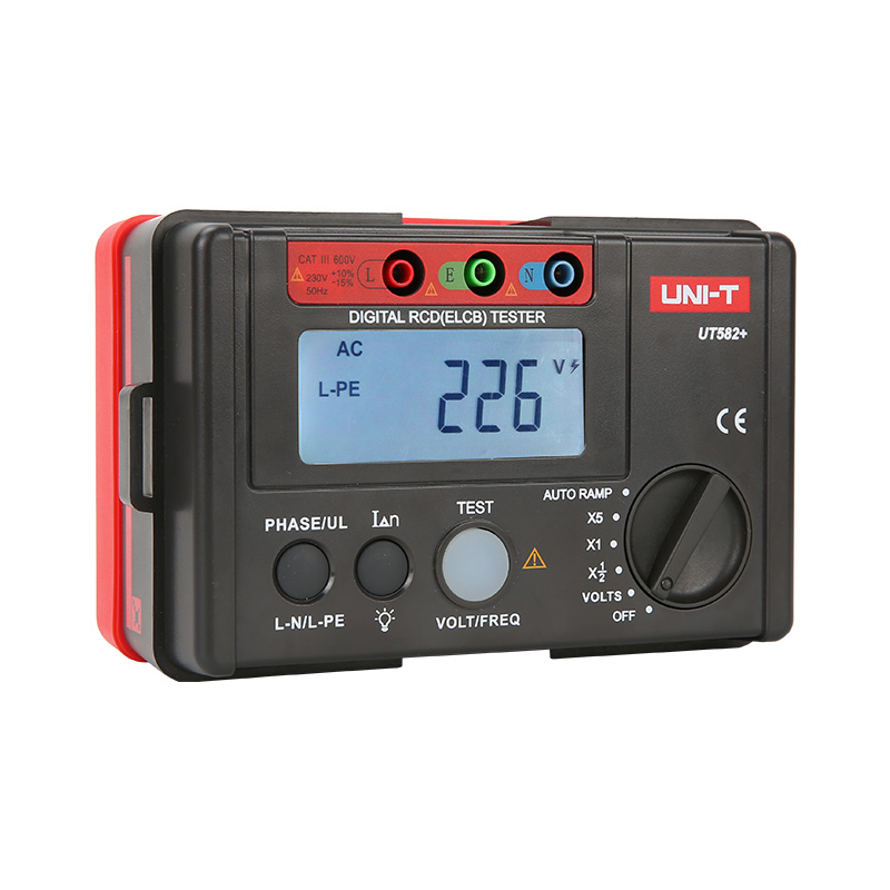 UNI-T UT582+ Digital RCD (ELCB) Tester