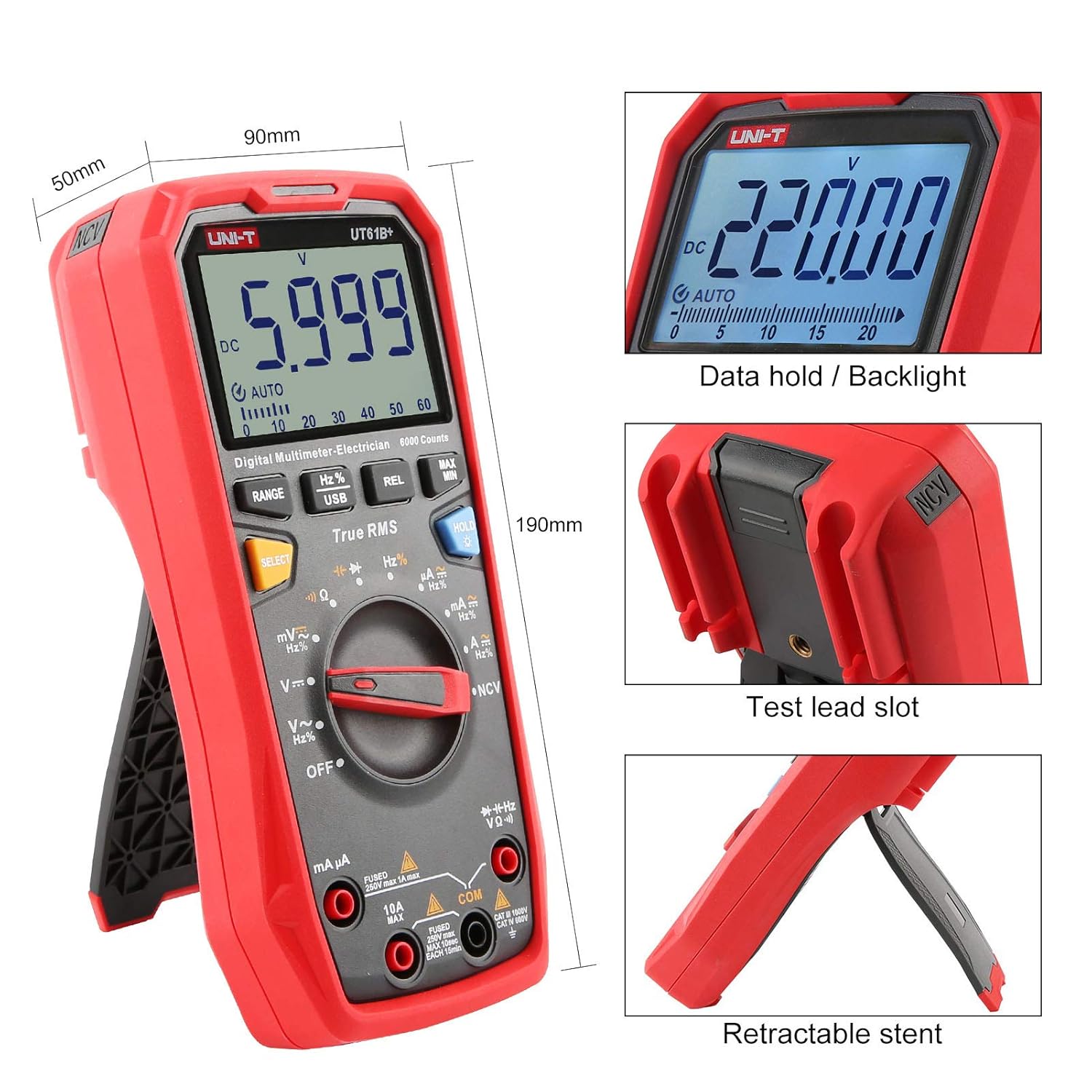 UNI-T UT61B+ Digital Multimeter True RMS