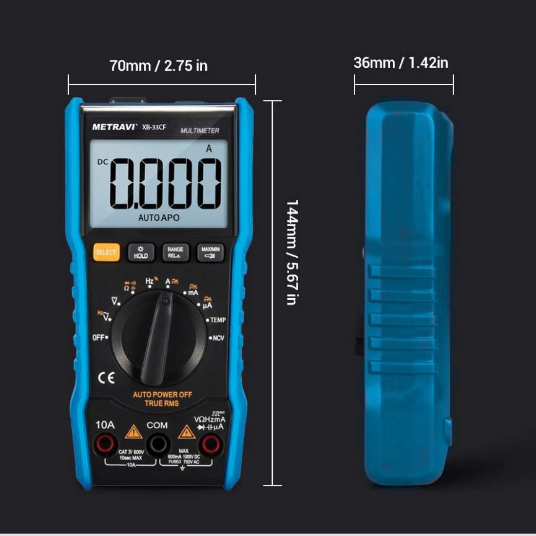 Metravi XB-33CF Digital TRMS Multimeter