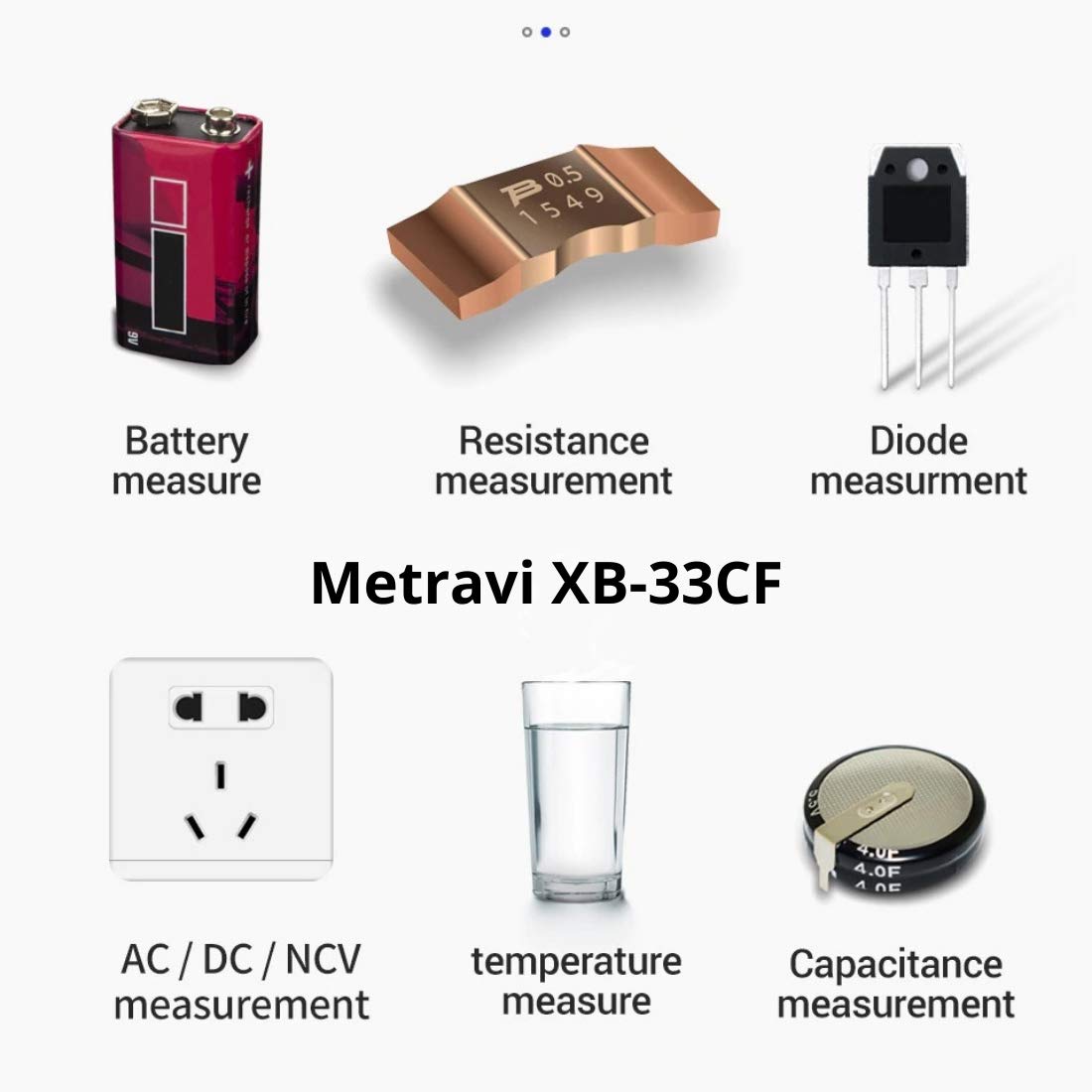 Metravi XB-33CF Digital TRMS Multimeter