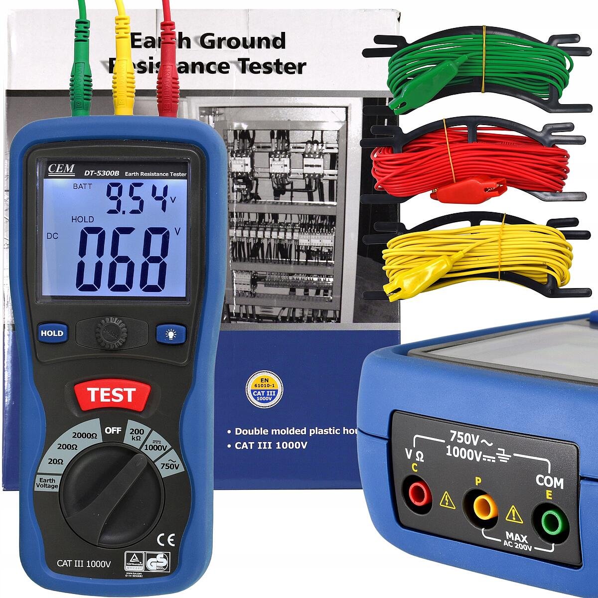 CEM DT-5300B Digital Earth Resistance Tester