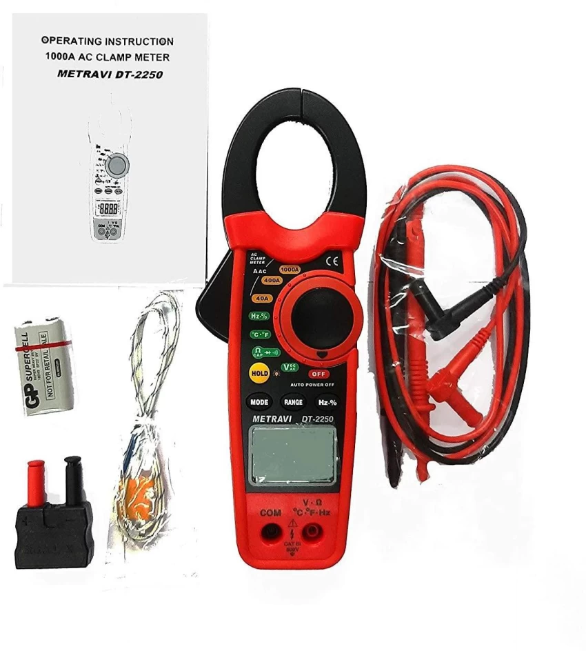 Metravi DT- 2250 Digital AC Clamp Meter