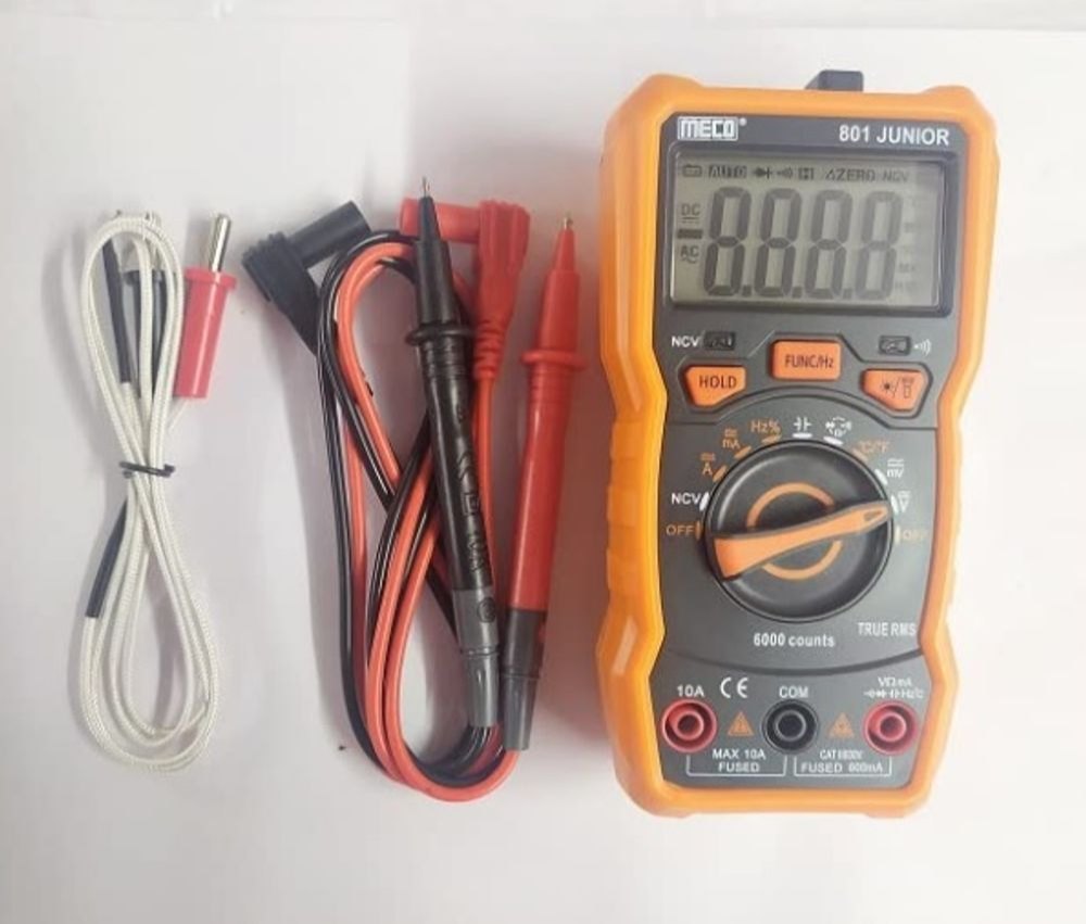 MECO 801 JUNIOR 3-5/6 DIGITS 6000 COUNTS AUTO RANGING DIGITAL MULTIMETER