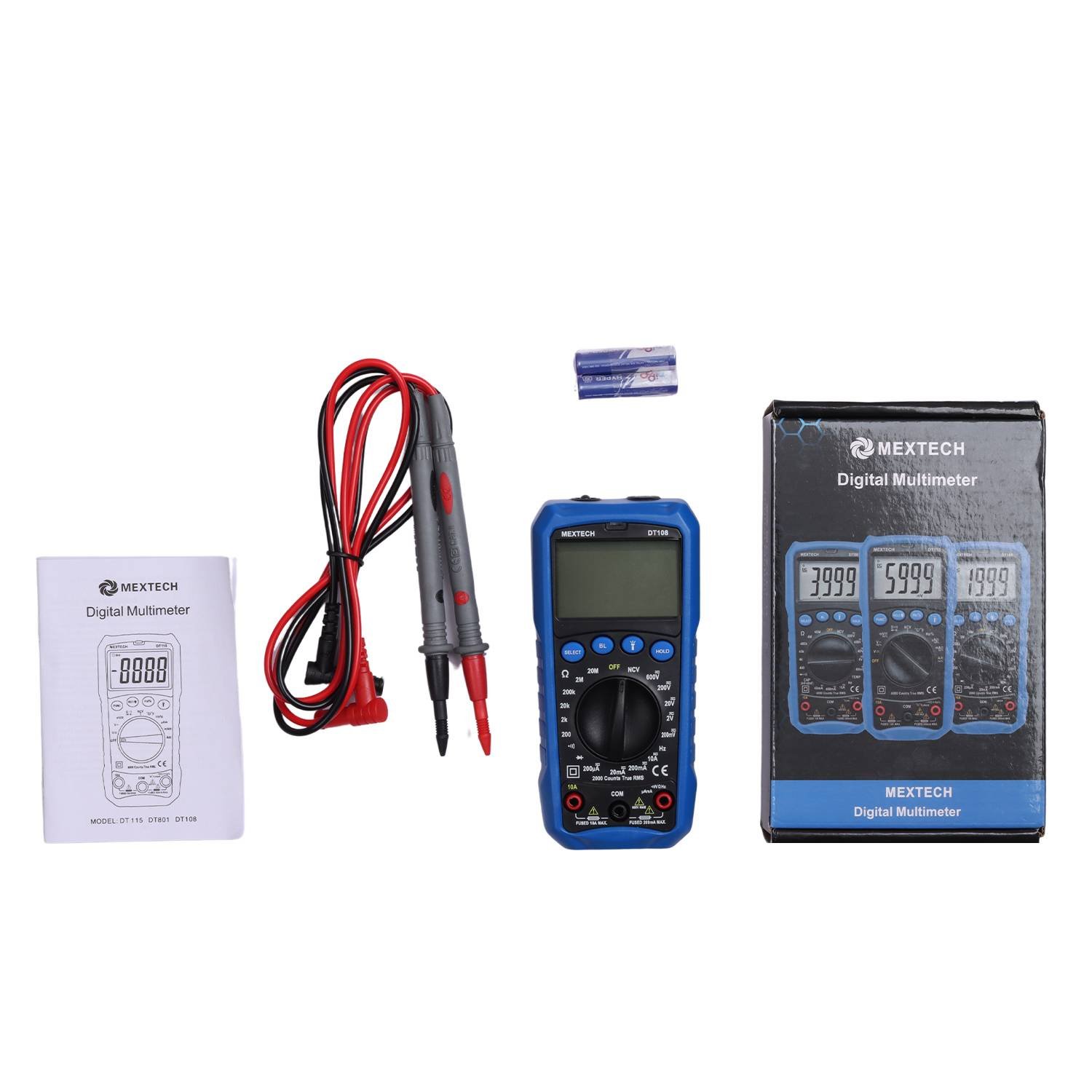 Mextech DT108 Digital True RMS Multimeter