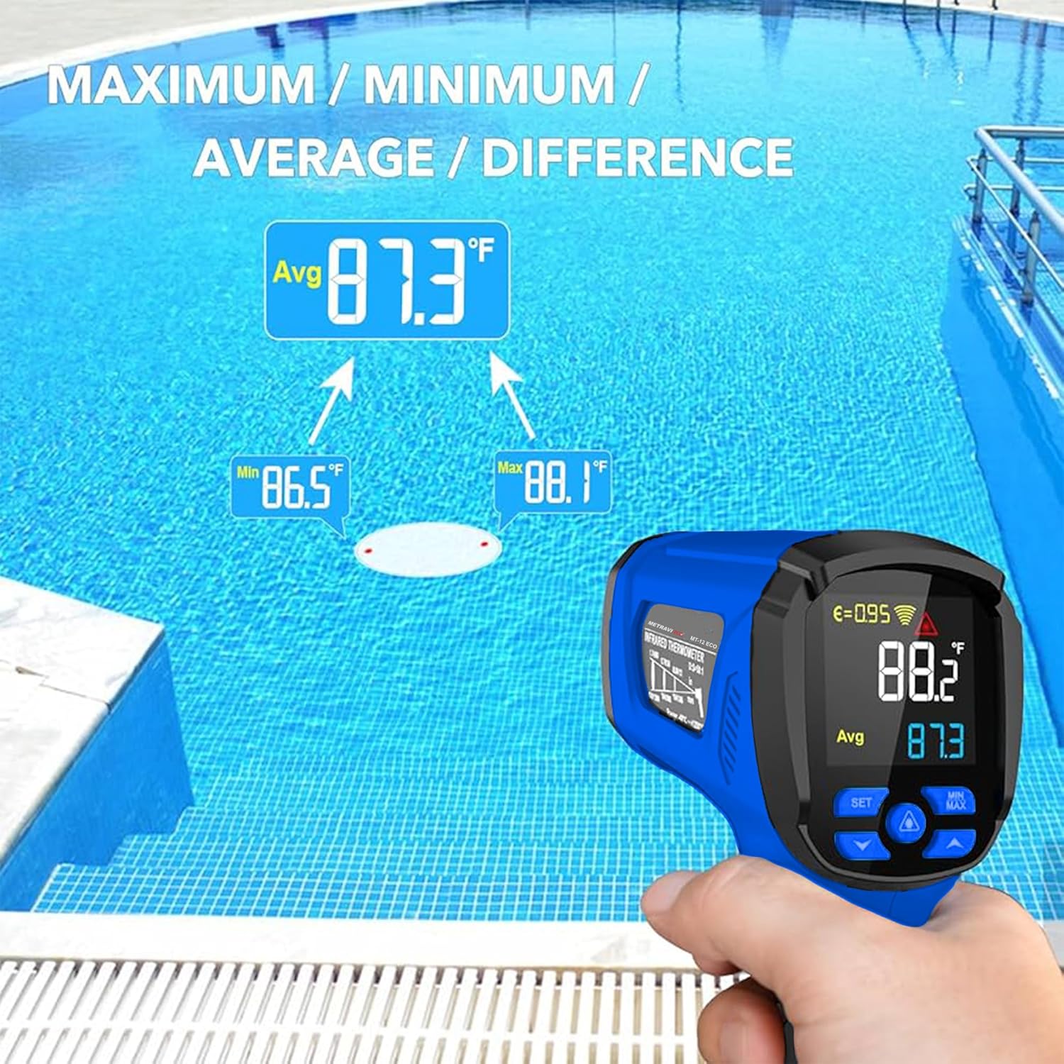 Metravi MT-12 ECO Industrial Non-contact Infrared Thermometer