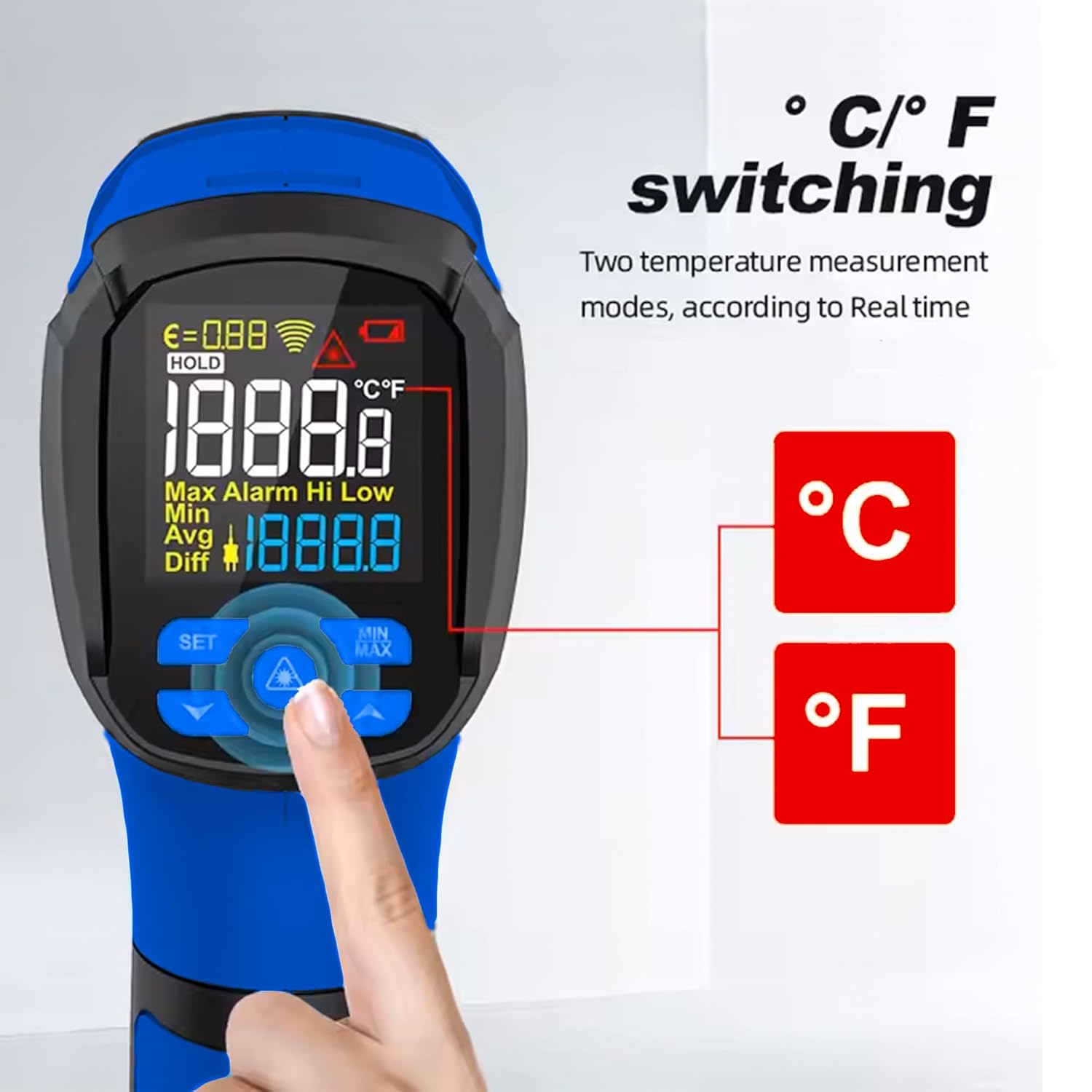 Metravi MT-12 ECO Industrial Non-contact Infrared Thermometer