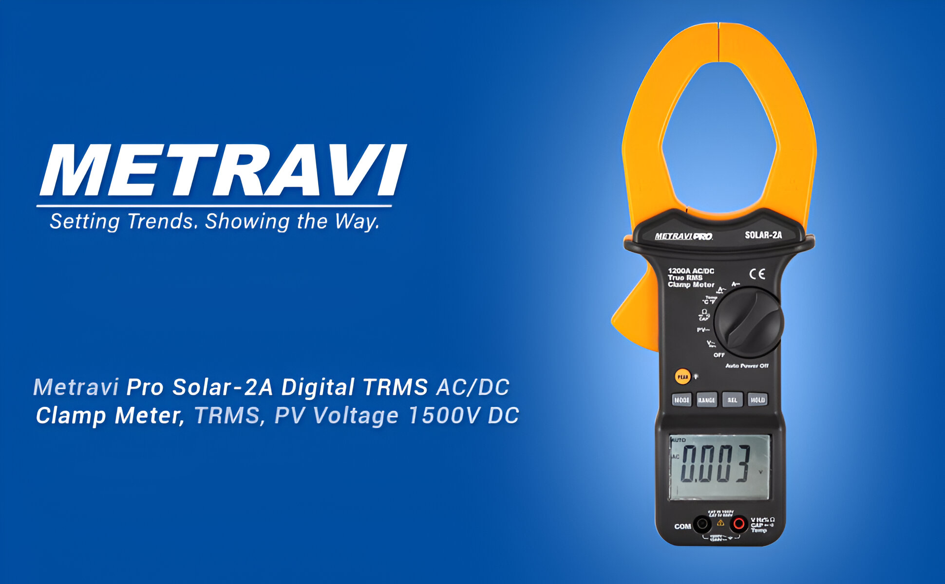 Metravi Pro Solar-2A Digital TRMS AC|DC Clamp Meter
