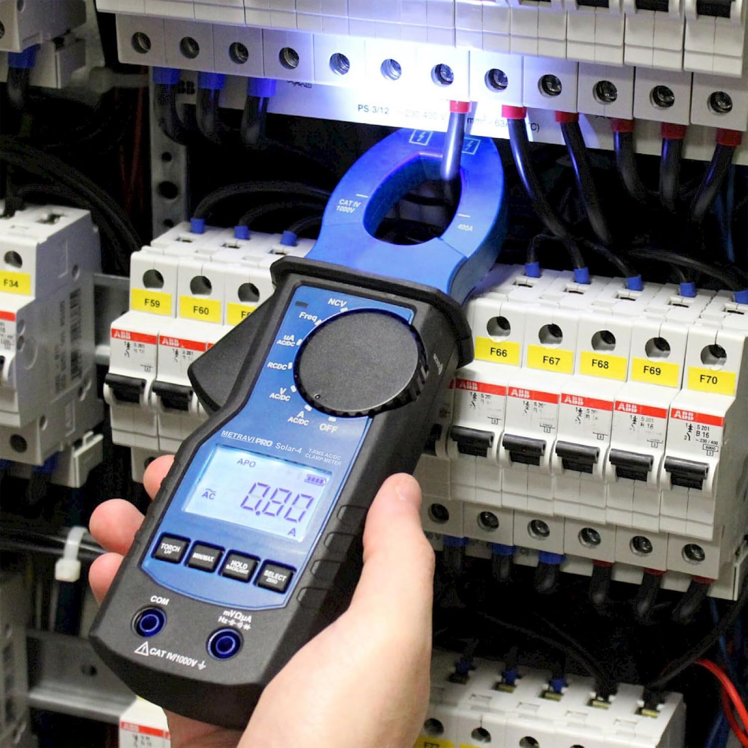 Metravi Pro Solar-4 TRMS AC DC Clamp Meter