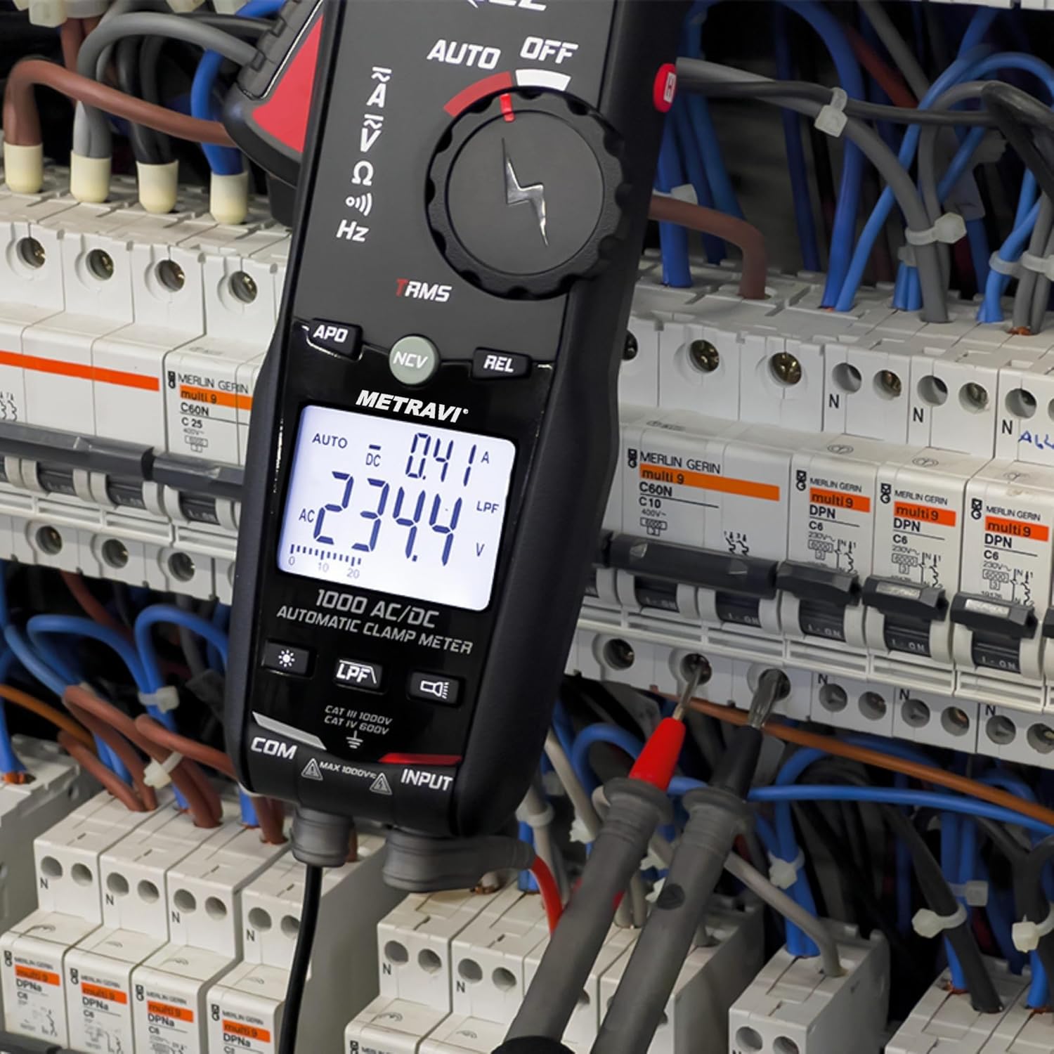 Metravi Uniks SKILL TRMS AC DC Fully Automatic Clamp Meter